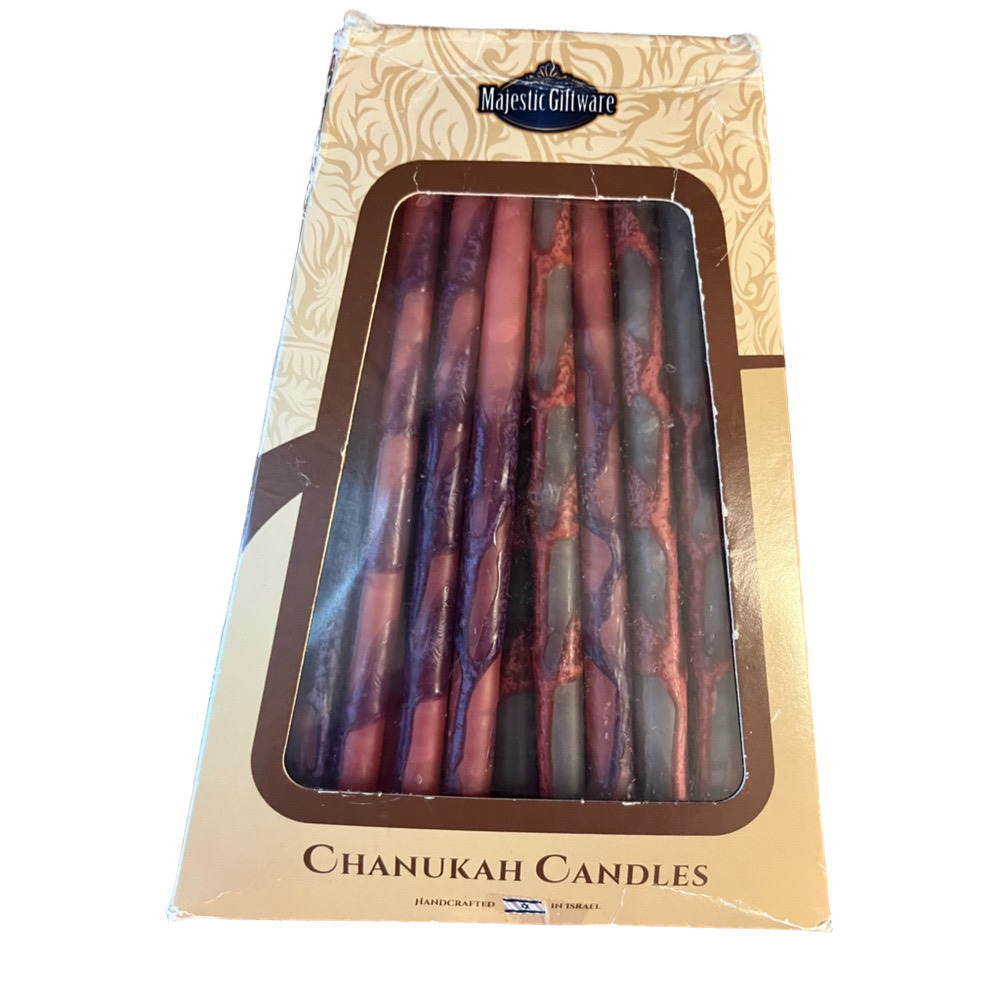 NIB Majestic Giftware Hanukkah Candles Multicolor Made in Israel